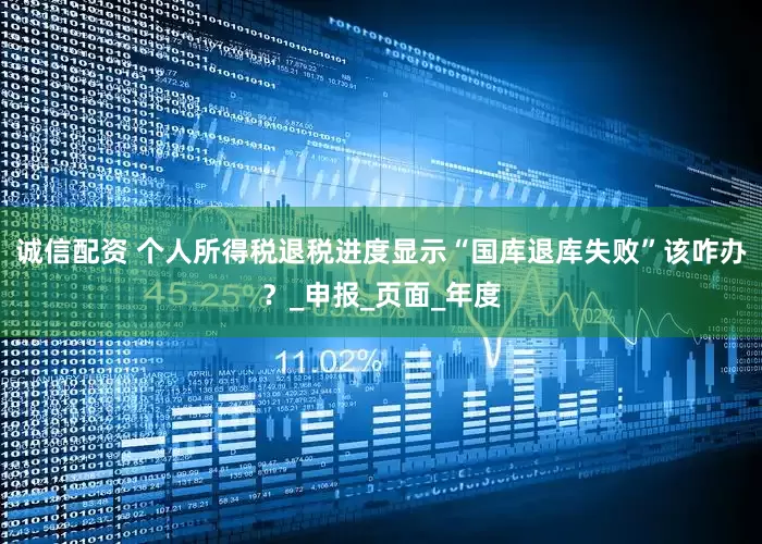 诚信配资 个人所得税退税进度显示“国库退库失败”该咋办？_申报_页面_年度